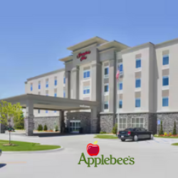 Hampton Inn in Emporia and Applebee's logo